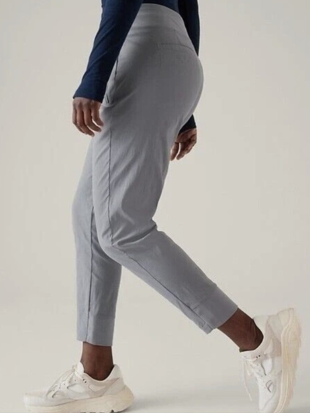 Athleta Trekkie North High Rise Joggers Coastline Blue Size 14